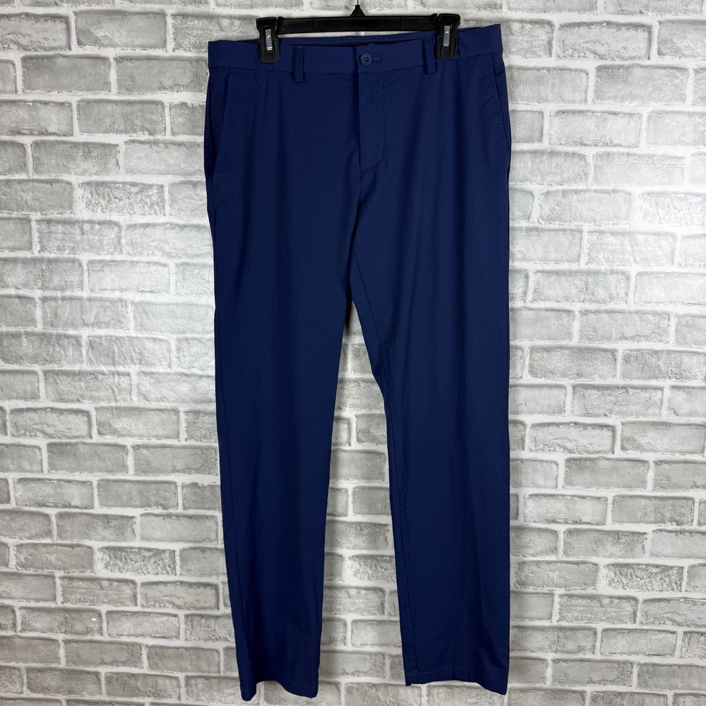 Vineyard Vines On The Go Pant Mens 33 x 32 Navy Blue Performance Chino 1P000005
